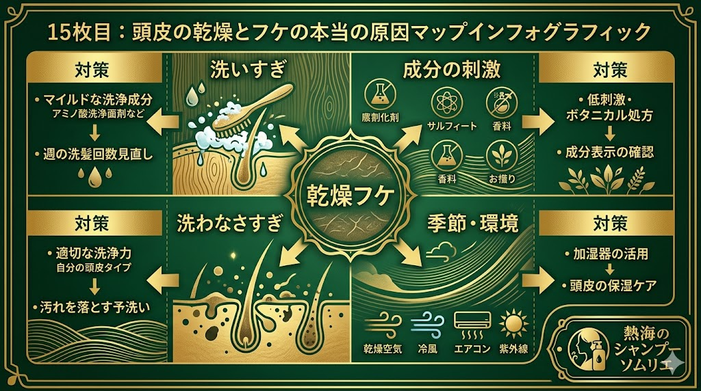 頭皮の乾燥とフケの本当の原因