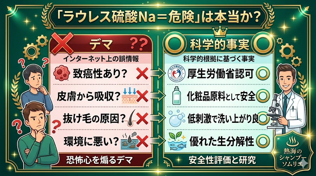 ラウレス硫酸Naは本当に危険なのか｜経皮毒デマの歴史と科学的な評価